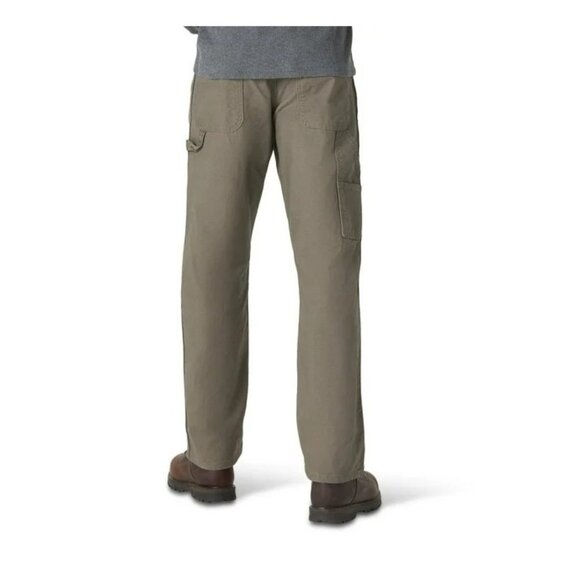 Rustler Men's Carpenter Jean 32 X 30 LOOSE FIT OLIVE - Picture 2 of 6